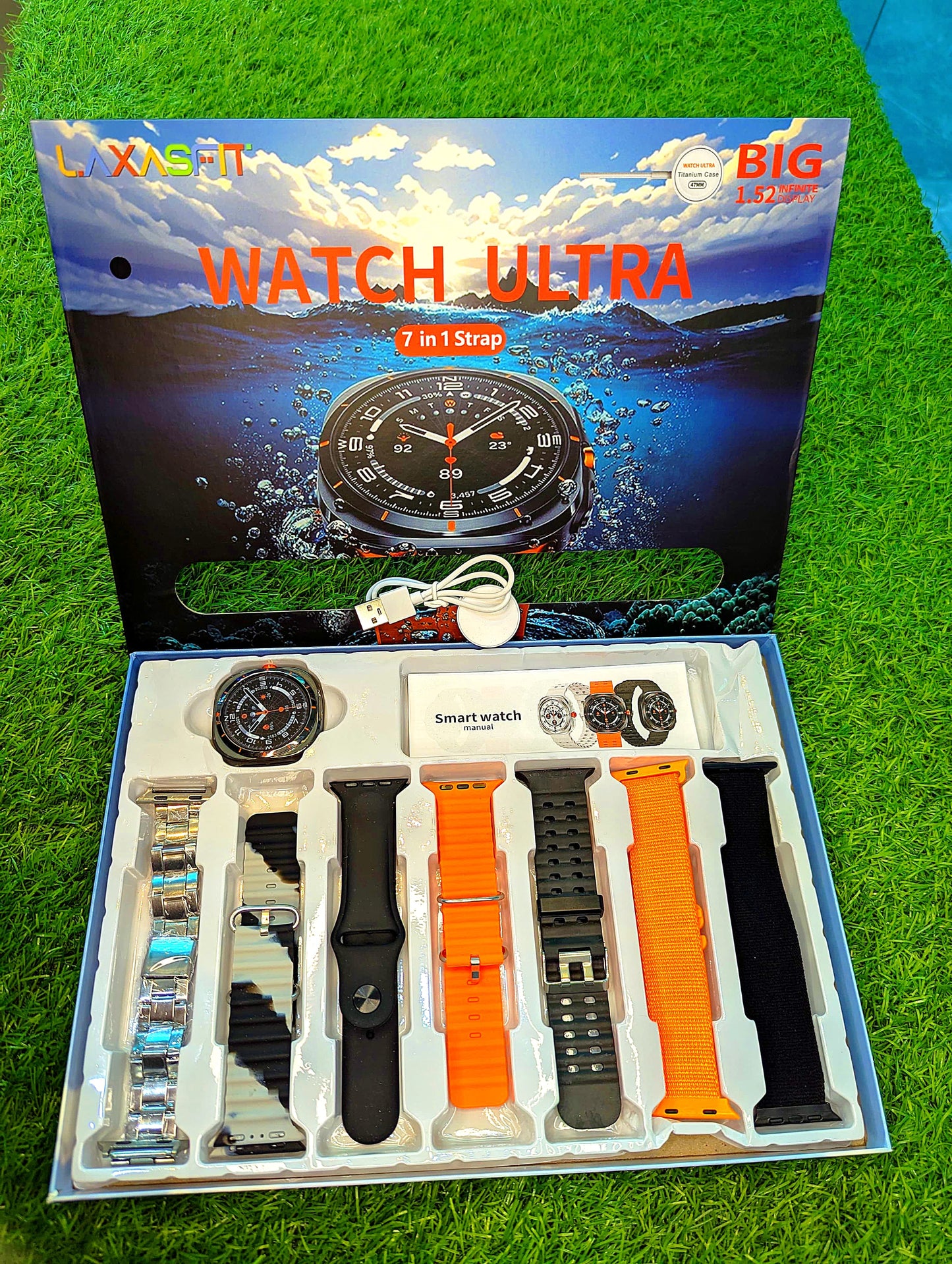 Galaxy Watch Ultra 2 Smart Watch With 7 IN 1 Strap