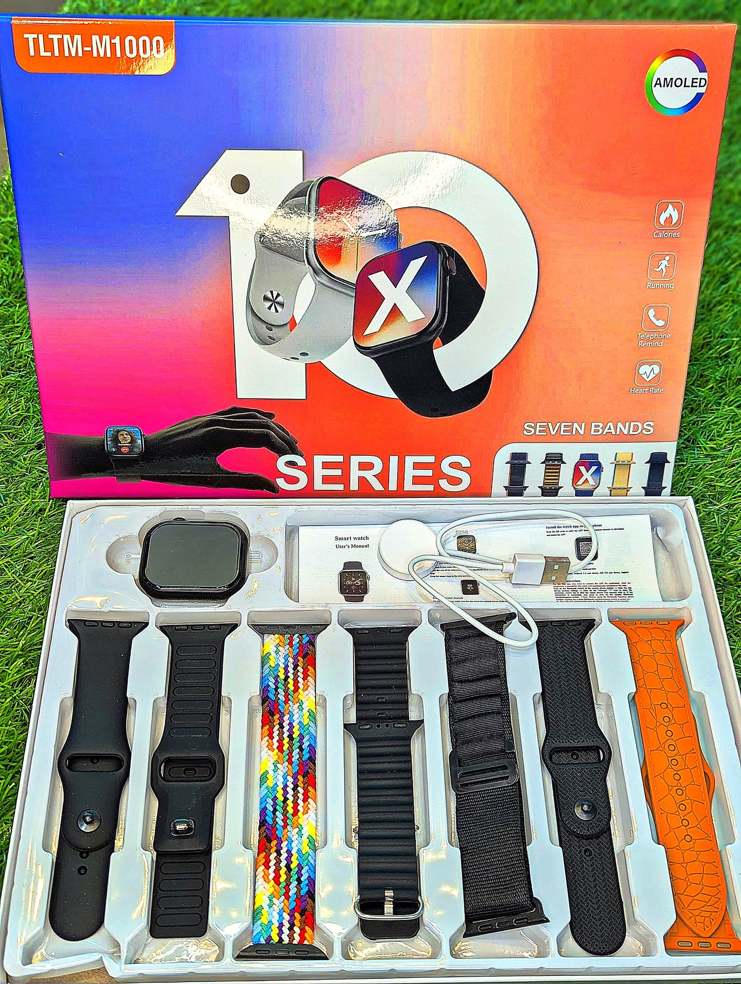 Series 10 Smart Watch With Seven Straps - Amoled Display (TLTM- M1000)
